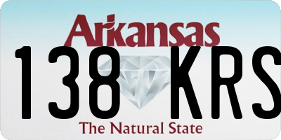 AR license plate 138KRS