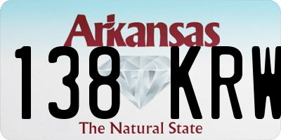 AR license plate 138KRW