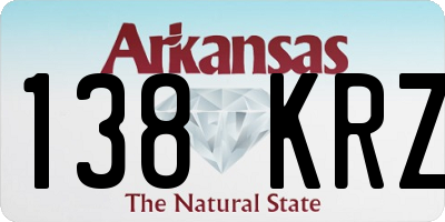 AR license plate 138KRZ