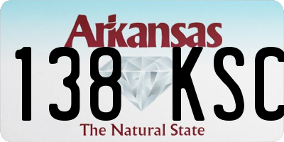 AR license plate 138KSC