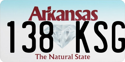 AR license plate 138KSG