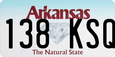 AR license plate 138KSQ