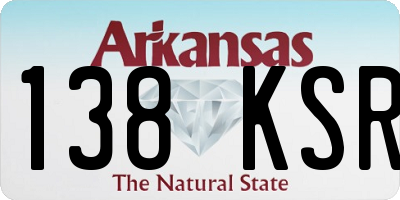 AR license plate 138KSR