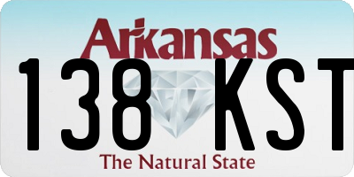 AR license plate 138KST