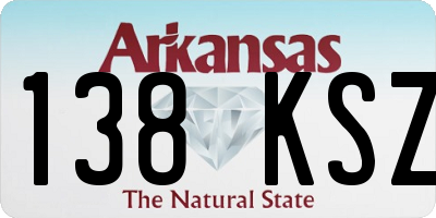 AR license plate 138KSZ