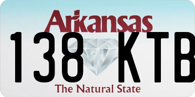 AR license plate 138KTB