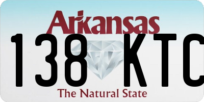 AR license plate 138KTC