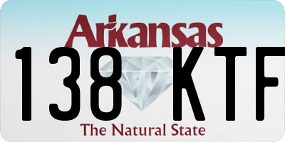 AR license plate 138KTF