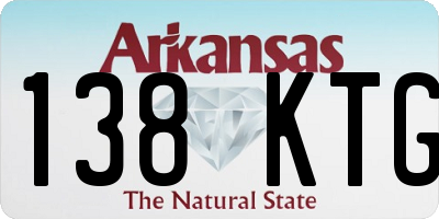 AR license plate 138KTG