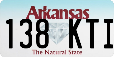 AR license plate 138KTI