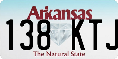 AR license plate 138KTJ