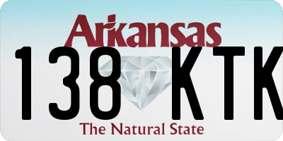 AR license plate 138KTK