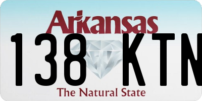 AR license plate 138KTN