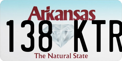 AR license plate 138KTR