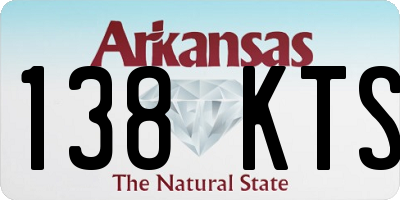 AR license plate 138KTS