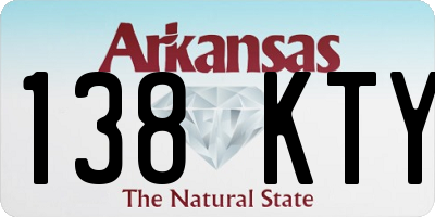 AR license plate 138KTY