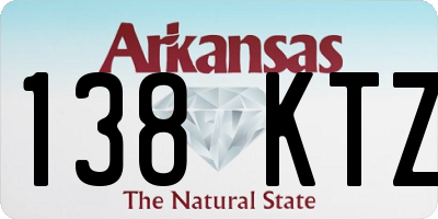 AR license plate 138KTZ