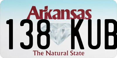 AR license plate 138KUB
