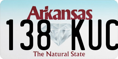 AR license plate 138KUC