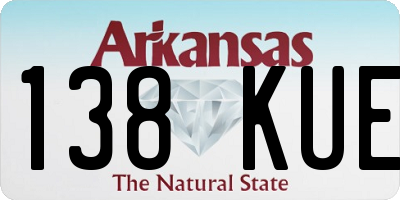 AR license plate 138KUE