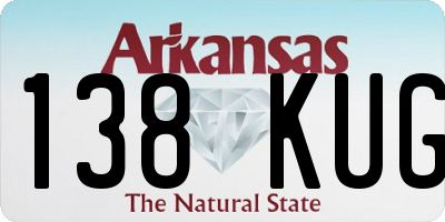 AR license plate 138KUG