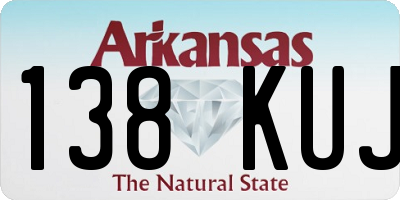 AR license plate 138KUJ