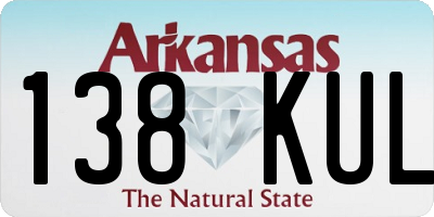 AR license plate 138KUL