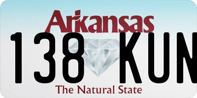 AR license plate 138KUN