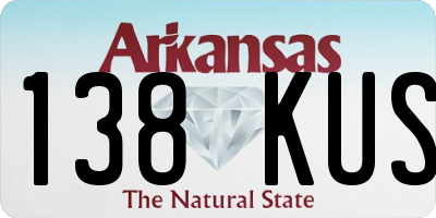 AR license plate 138KUS