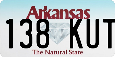 AR license plate 138KUT