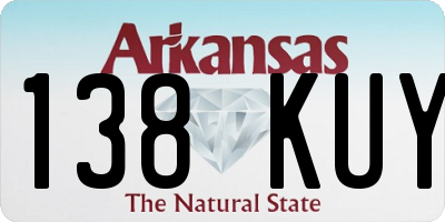 AR license plate 138KUY