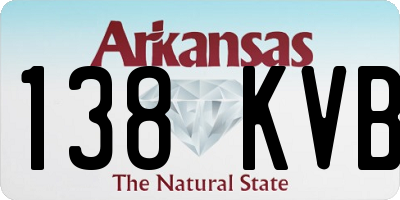 AR license plate 138KVB