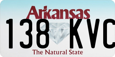 AR license plate 138KVC