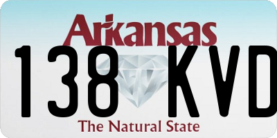 AR license plate 138KVD