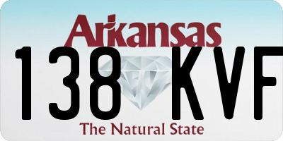 AR license plate 138KVF