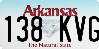 AR license plate 138KVG