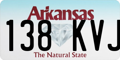 AR license plate 138KVJ
