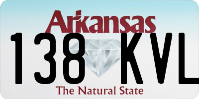 AR license plate 138KVL