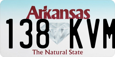 AR license plate 138KVM