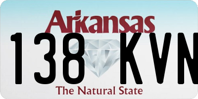 AR license plate 138KVN