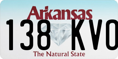 AR license plate 138KVO