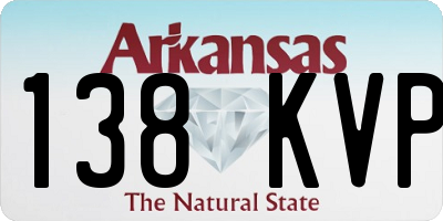 AR license plate 138KVP