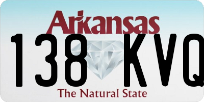 AR license plate 138KVQ