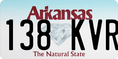 AR license plate 138KVR