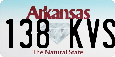 AR license plate 138KVS