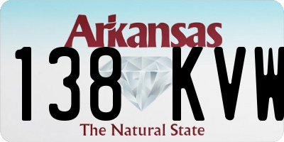 AR license plate 138KVW