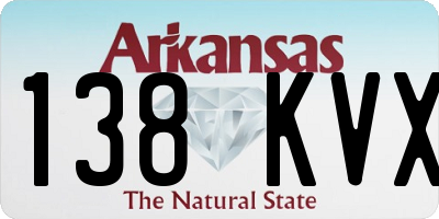 AR license plate 138KVX