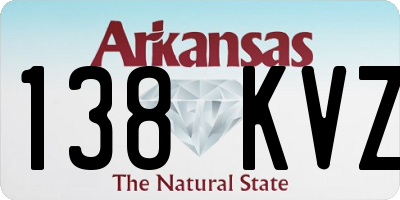 AR license plate 138KVZ