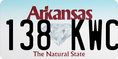 AR license plate 138KWC