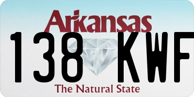 AR license plate 138KWF